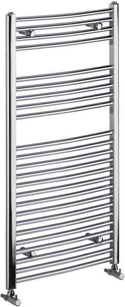 Bristan Heating Gina Curved Bathroom Radiator (Chrome). 600x1450mm.