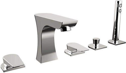 Bristan Hourglass 5 Hole Bath Shower Mixer Tap (Chrome).