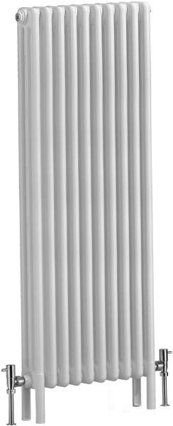 Bristan Heating Nero 3 Column Bathroom Radiator (White). 490x1500mm.