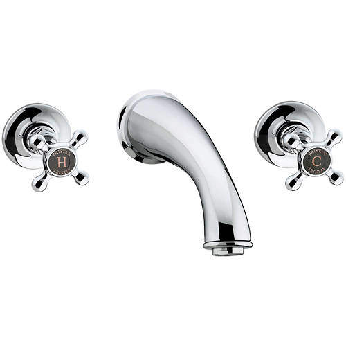 Bristan Trinity Wall Mounted Bath Filler Tap (Chrome).