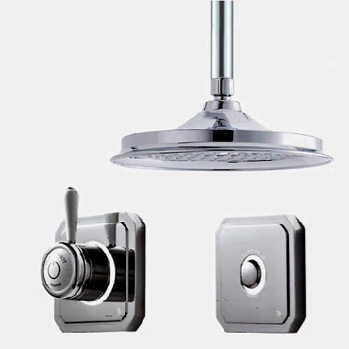 Digital Showers Digital Shower Valve, Remote & 6" Shower Head (HP).