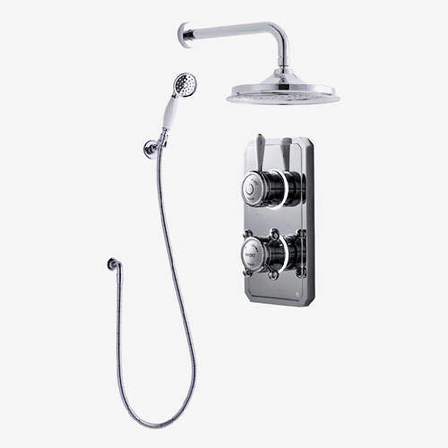 Digital Showers Twin Digital Shower Pack With Spray Kit & 6" Head (HP).