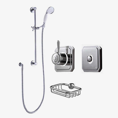 Digital Showers Digital Shower Valve, Processor, Slide Rail Kit & Remote (LP).