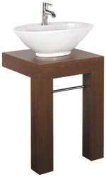 Woodlands Twin Leg Table (Wenge). 500x480x700mm