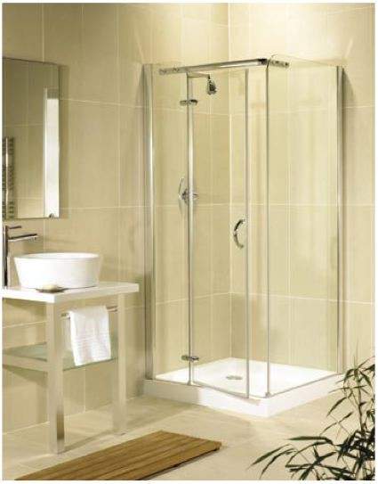 Image Allure 900x900mm left hand shower enclosure with hinged door.