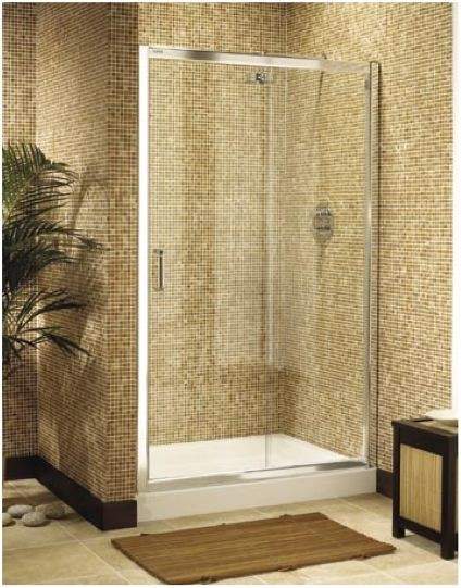 Image Ultra 1100mm jumbo sliding shower enclosure door.