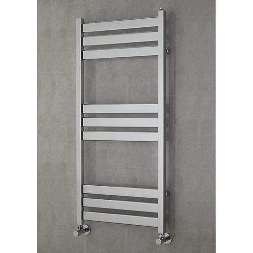 Colour Heated Towel Rail & Wall Brackets 1080x500 (Chrome).