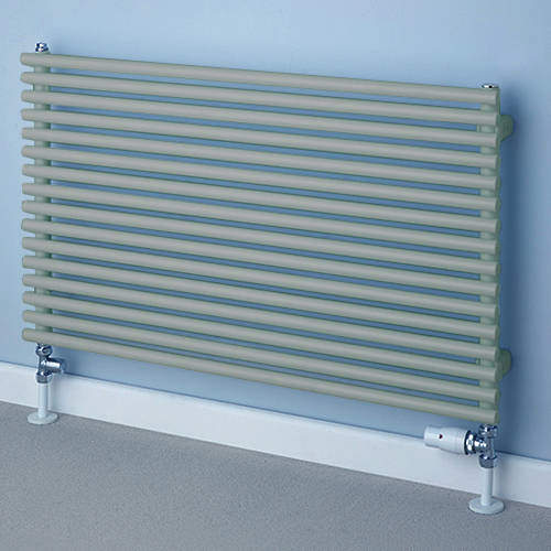 Colour Chaucer Single Horizontal Radiator 402x920mm (Traffic Grey).