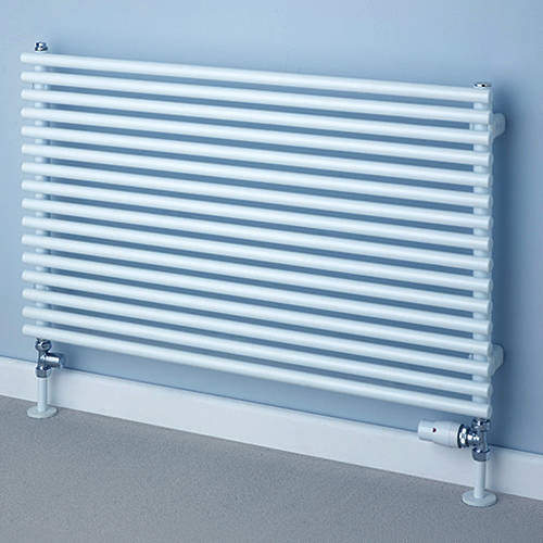 Colour Chaucer Single Horizontal Radiator 402x920mm (White).