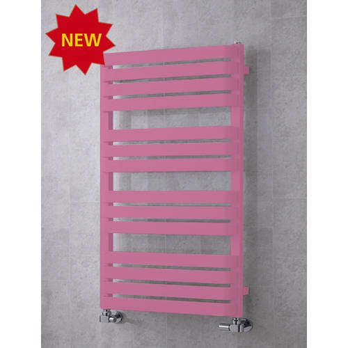 Colour Heated Towel Rail & Wall Brackets 1110x500 (Heather Violet).