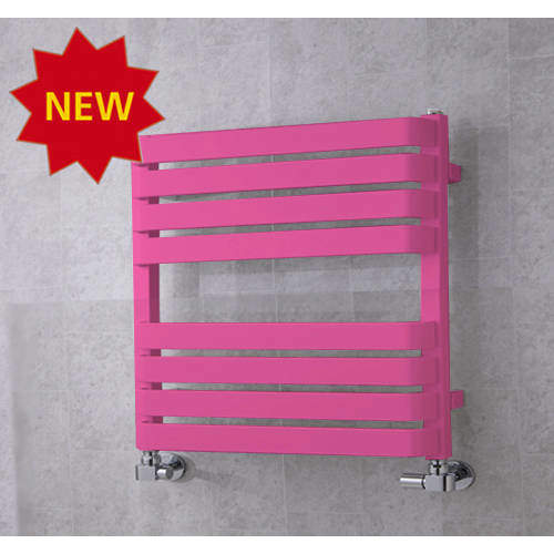 Colour Heated Towel Rail & Wall Brackets 655x500 (Heather Violet).