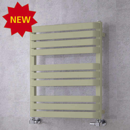 Colour Heated Towel Rail & Wall Brackets 785x500 (Pebble Grey).