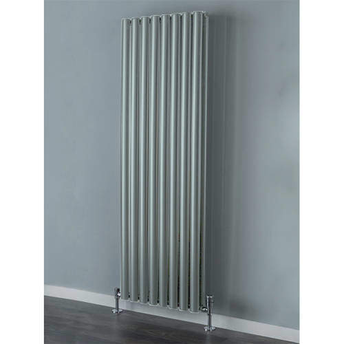 Colour Tallis Double Vertical Radiator 1820x420mm (Traffic Grey).