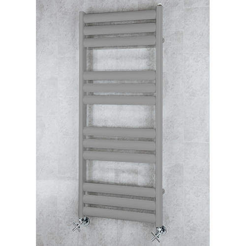 Colour Heated Ladder Rail & Wall Brackets 1060x500 (Window Grey).