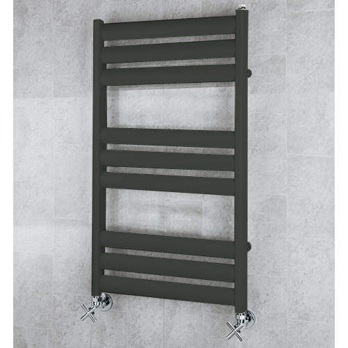 Colour Heated Ladder Rail & Wall Brackets 780x500 (Signal Black).