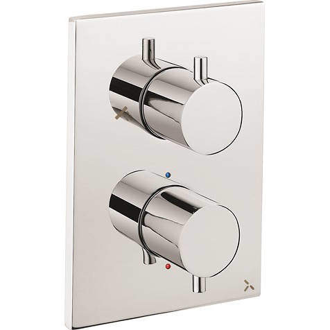 Crosswater MPRO Crossbox 2 Outlet Shower Valve (Chrome).