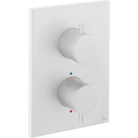 Crosswater MPRO Crossbox 3 Outlet Shower / Bath Valve (Matt White).