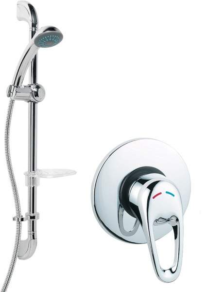 Deva Excel Manual Concealed Shower Kit (Chrome).