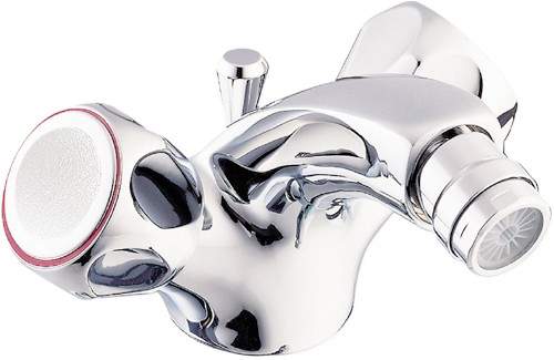 Deva Profile Mono Bidet Mixer Tap With Pop Up Waste (Chrome).