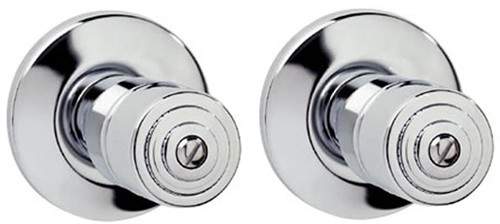 Deva Accessories Swivel Body Jets (Pair, Chrome).