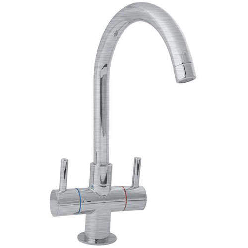 Deva Metropolis Kitchen Tap With Lever Handles (Br Chrome).