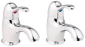 Deva Provence Basin Taps (Pair, Chrome).