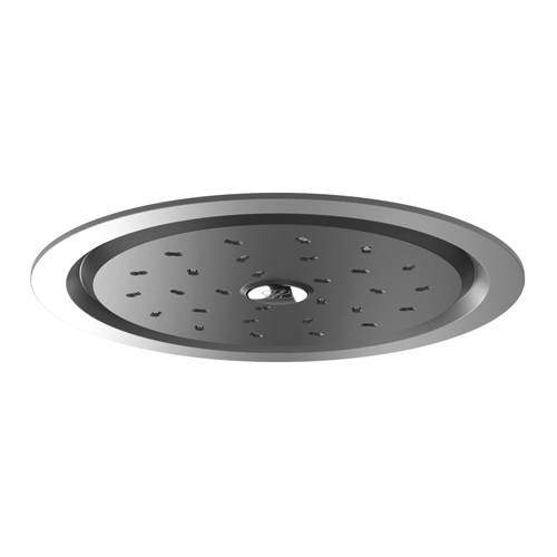 Methven Kiri Satinjet Flush Mounted Shower Head (Chrome & Graphite).