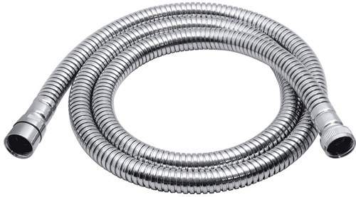 Vado Shower 1.2 Meter large bore chrome shower hose.