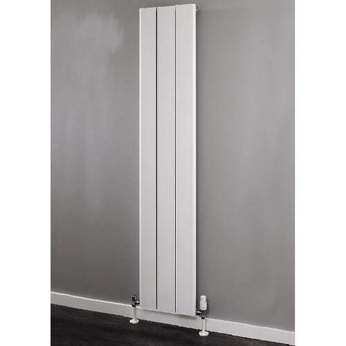 EcoHeat Radcliffe Vertical Aluminium Radiator 1800x476 (White).