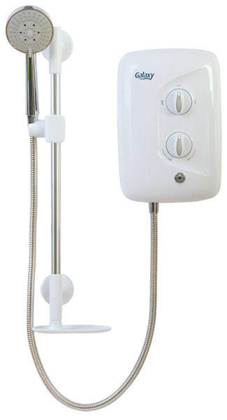 Galaxy Showers Aqua 3500M Electric Shower 10.5kW (White & Chrome).