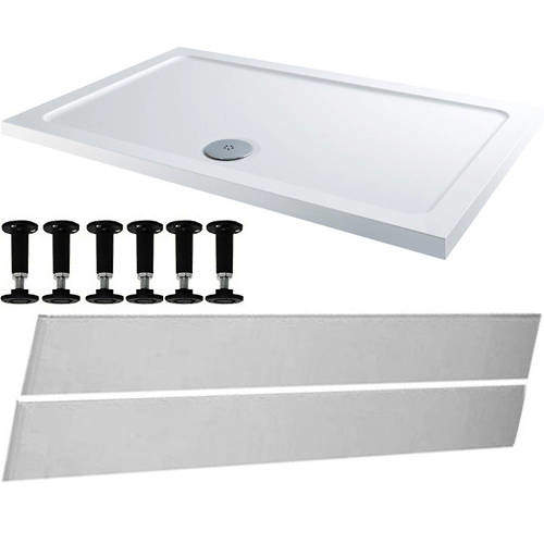 Tuff Trays Rectangular Easy Plumb Stone Resin Shower Tray 1200x900mm.