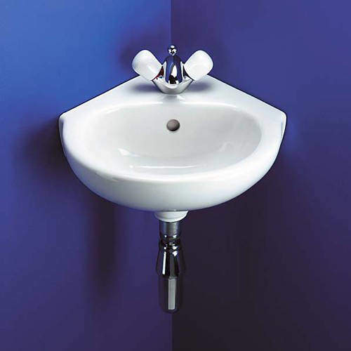 Ideal Standard Studio 1 Tap Hole Corner Basin. 450mm.