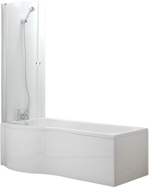 Hydra Complete Shower Bath (Left Hand). 1500x750mm.