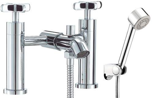 Mayfair Loli Bath Shower Mixer Tap With Shower Kit (Chrome).