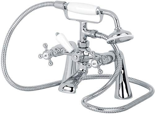 Mayfair Ritz Bath Shower Mixer Tap With Shower Kit (Chrome).