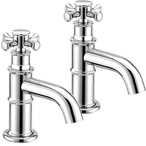 Mayfair Tait Cross Bath Taps (Pair, Chrome).