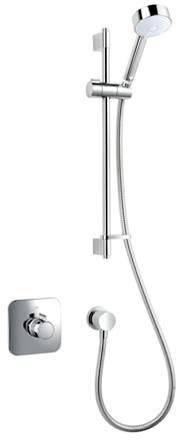 Mira Adept Concealed Thermostatic Shower Valve With Slide Rail Kit (Chrome).