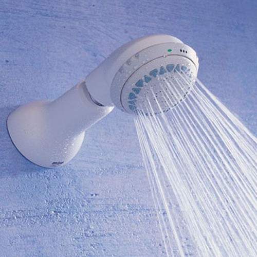 Mira Accessories Mira RF7 Adjustable Spray, Rigid Shower Head (BIR, White).