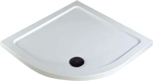 MX Trays Acrylic Capped Low Profile Quad Shower Tray. 1000x1000x40mm.