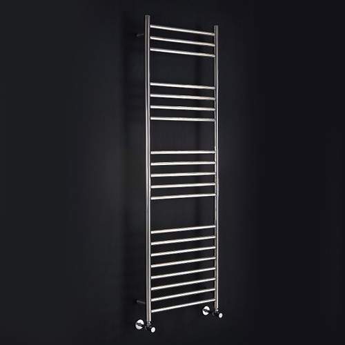 Phoenix Radiators Athena Towel Radiator (10 Rails, Stainless Steel). 500x800.