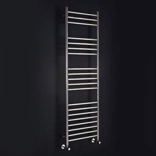 Phoenix Radiators Athena Towel Radiator (16 Rails, Stainless Steel). 600x1200.