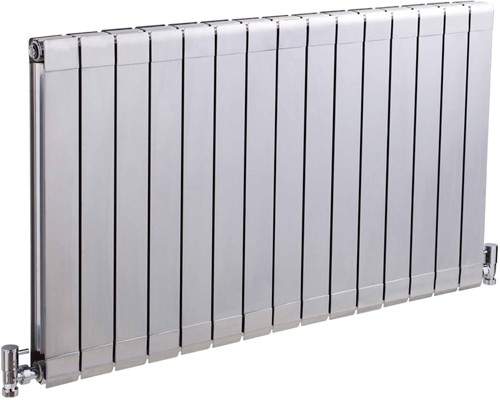 Crown Radiators Myrtle Horizontal Radiator (Silver). 984x600mm. 5728 BTU.