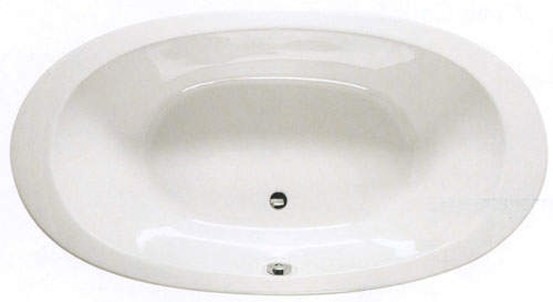 Shires 1800 x 960mm Gomera acrylic oval bath with no tap holes.