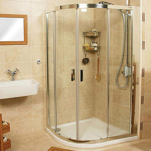 Roman Embrace Offset Quadrant Shower Enclosure (900x800mm, Left Hand).