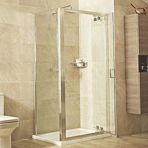 Roman Lumin8 Shower Enclosure With Inswing Door (1000x800mm).