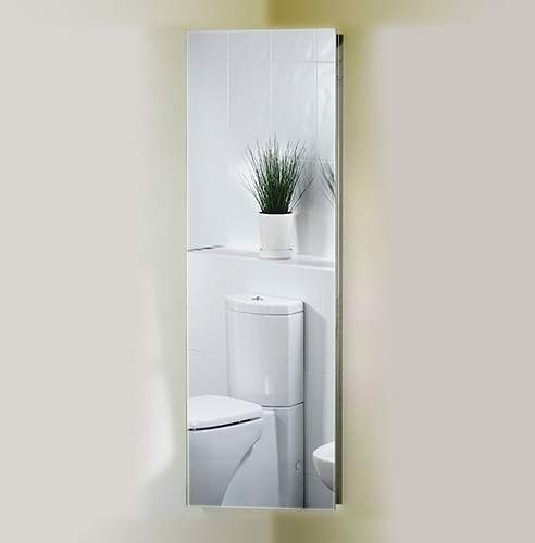 Roma Cabinets Corner Mirror Bathroom Cabinet. 380x1200x200mm.