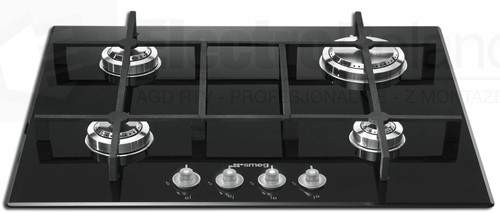 Smeg Gas Hobs Linea 4 Burner Gas Hob. 60cm (Black Glass).