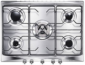 Smeg Gas Hobs Cucina 5 Burner Gas Hob. 700mm.