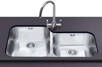 Smeg Sinks Alba 2.0 Bowl Undermount Kitchen Sink (Stainless Steel).