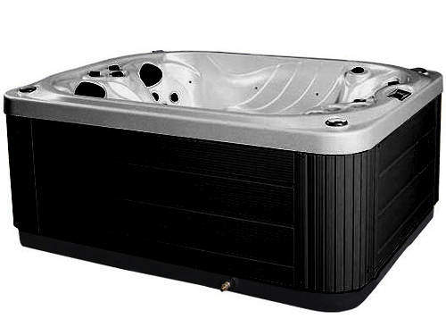 Hot Tub Gypsum Mercury Hot Tub (Black Cabinet & Yellow Cover).